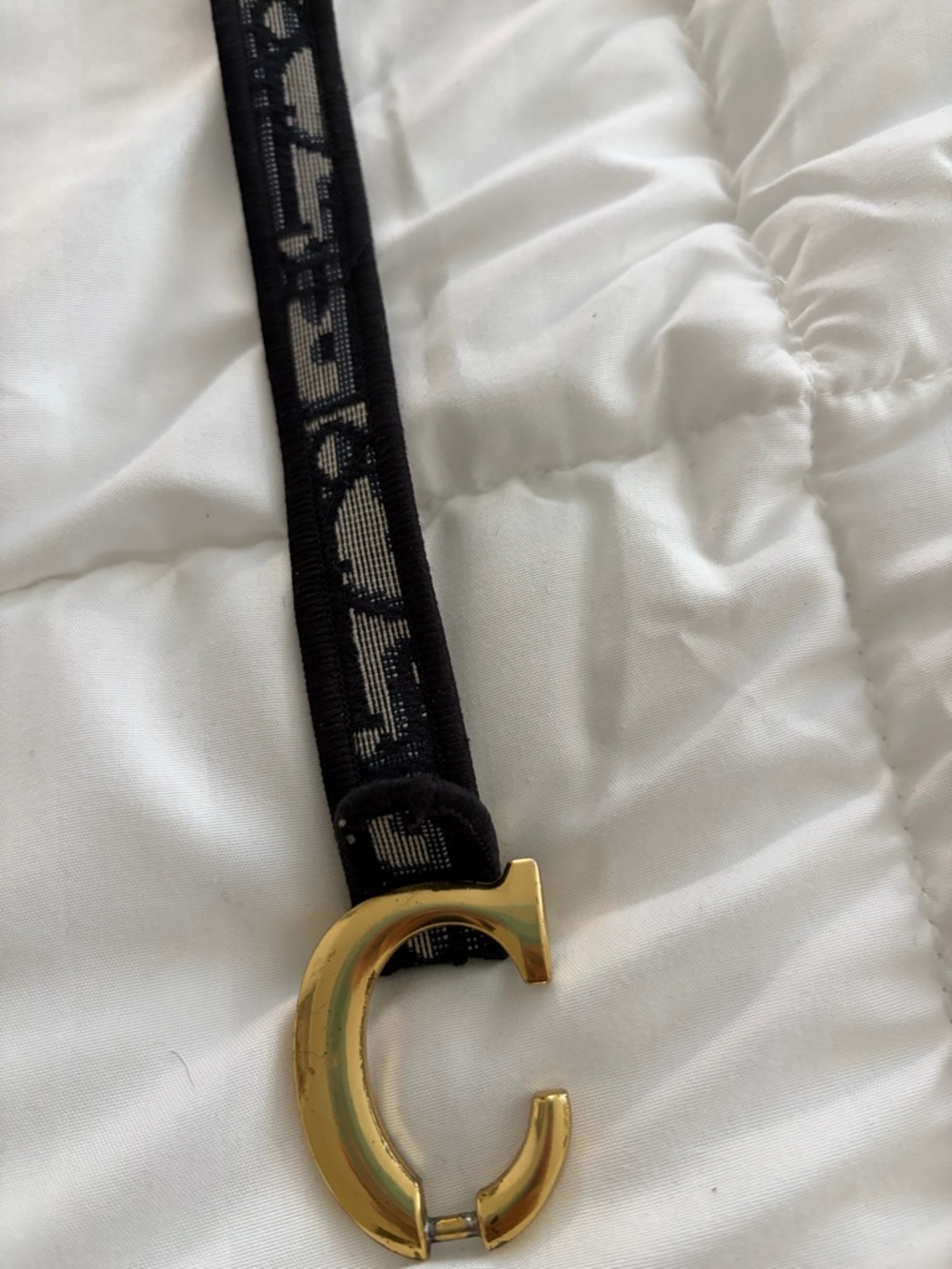 Dior Blue and Gold 'C' Charm Strap - Picture 2 of 4